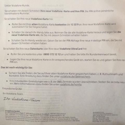 Vodafone Sim Aktivieren Wie Iphone