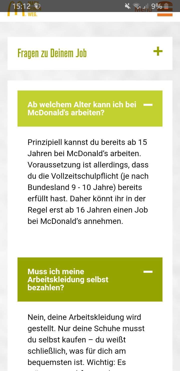 Vollzeitschulpflicht schon mit 14 erfüllt, darf ich also mit 14