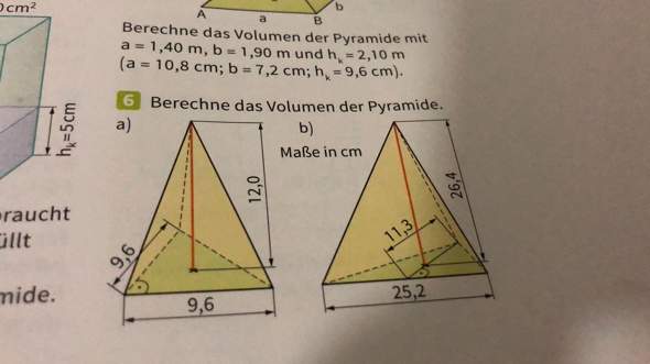 Volumen der Pyramide?
