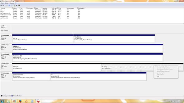 Datenträgerverwaltung - (Windows 7, Festplatte, formatieren)