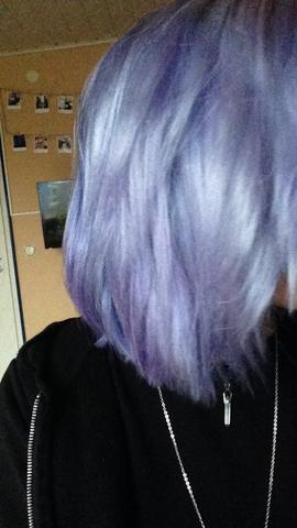 Von Pastell Blau Lila Auf Dunkel Graue Haare Directions