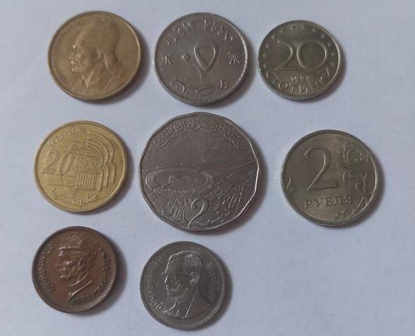 Von welchen Ländern stammendiese Münzen?