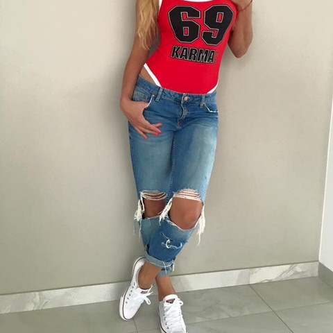 Bild 1 - (Jeans, Used look, Ripped Jeans)
