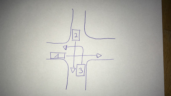 Kreuzung - (Auto, Auto und Motorrad, Verkehr)