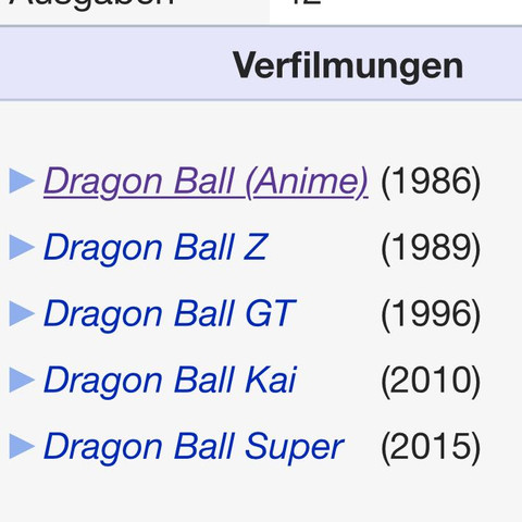 HIER ALLE DRAGONBALL SERIEN AUFGEZÄHLT, FRAGE OBEN - (Anime, Dragonball, Son-Goku)