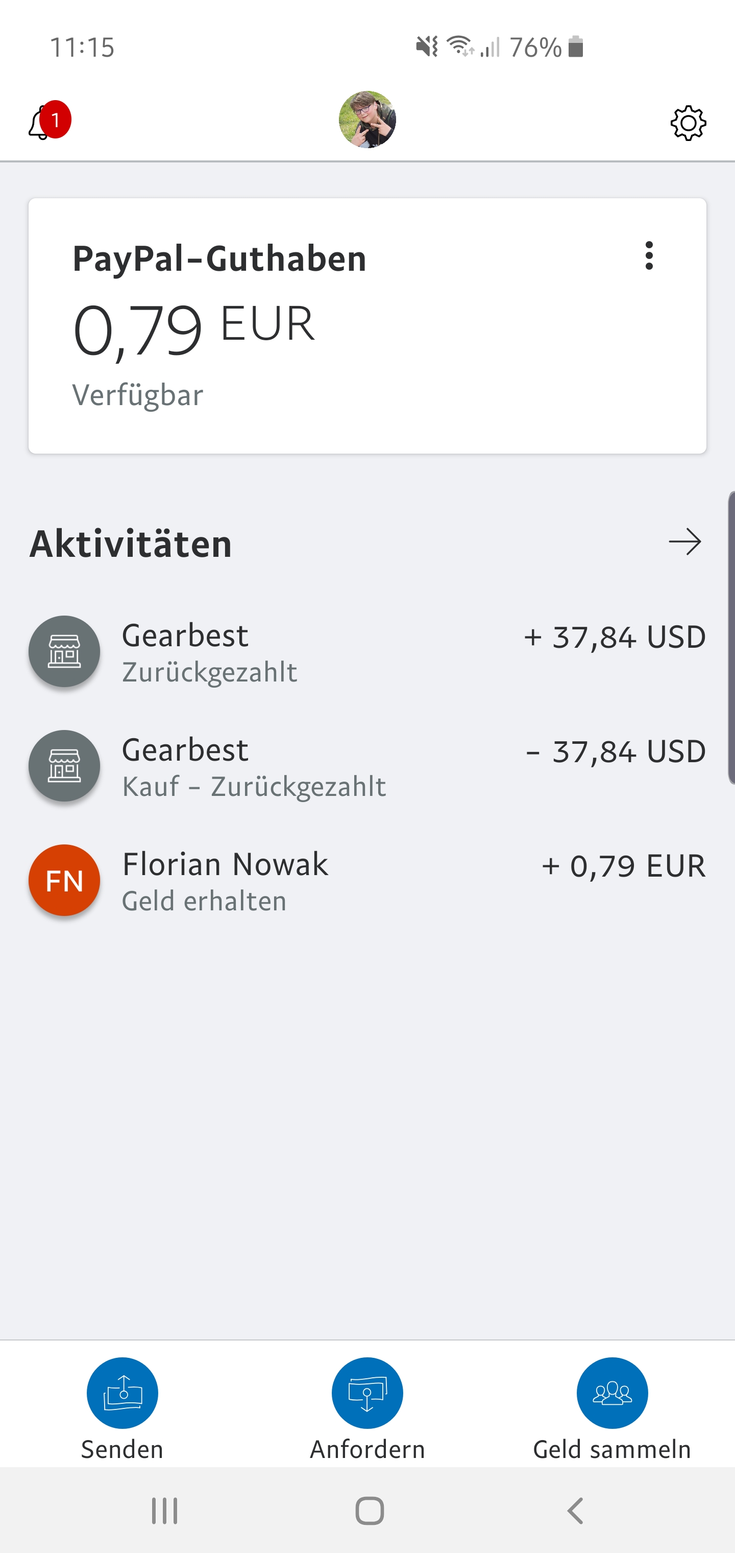 Vorraussichtliches Paypal Guthaben Nicht Bekommen Geld Fehler Ruckerstattung