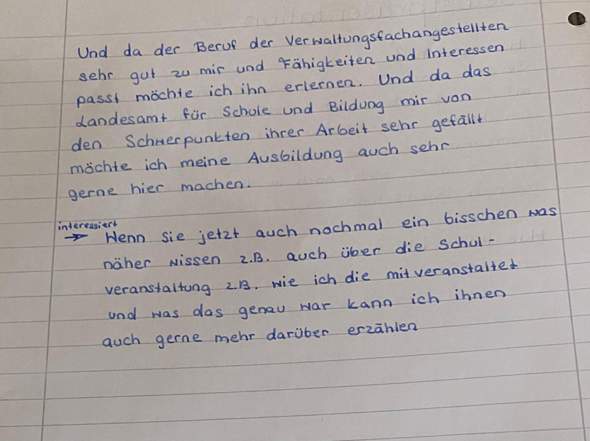 Vorstellungsgespräch erzählen Sie etwas über sich? (Ausbildung, Beruf