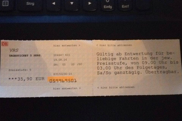 VRS Tagesticket 5Personen, wo soll ich das entwerten? (Ticket, Köln