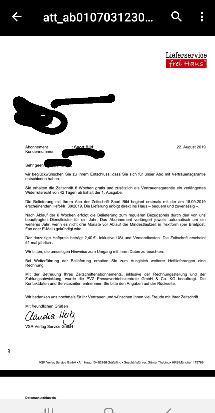 Vrs Zeitschriften Abo Zeitschrift