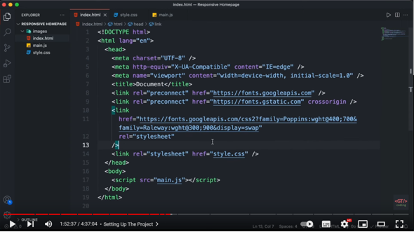 VS Code Link einfügen? (Webseite, HTML, CSS)