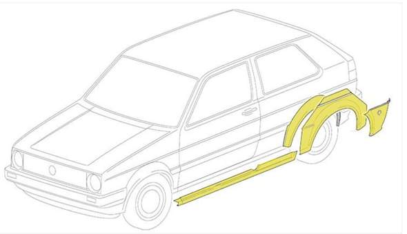 Vw Golf 2 Karosseriebleche Reperaturbleche Technik Technologie Auto