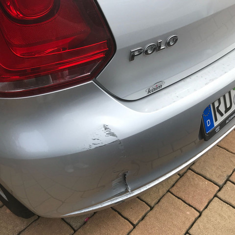 Schaden von weitem - (Auto und Motorrad, Unfall, VW)