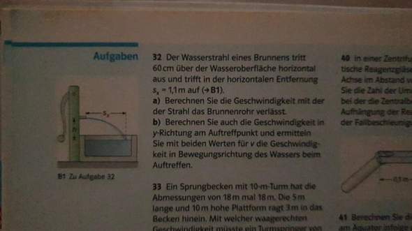 Waagerechter Wurf Aufgabe Hilfe? (Schule, Physik, Oberstufe)