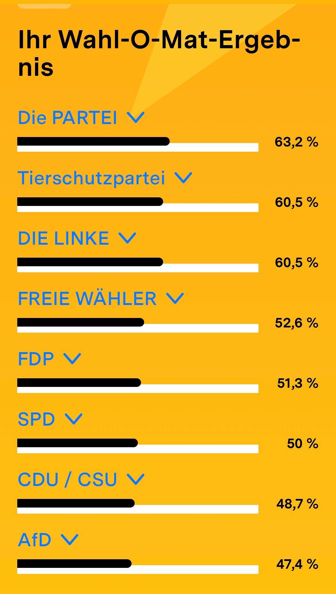 Wahlomat zeigt AfD an, wen soll ich wählen? (Wahlen, Partei, Regierung)