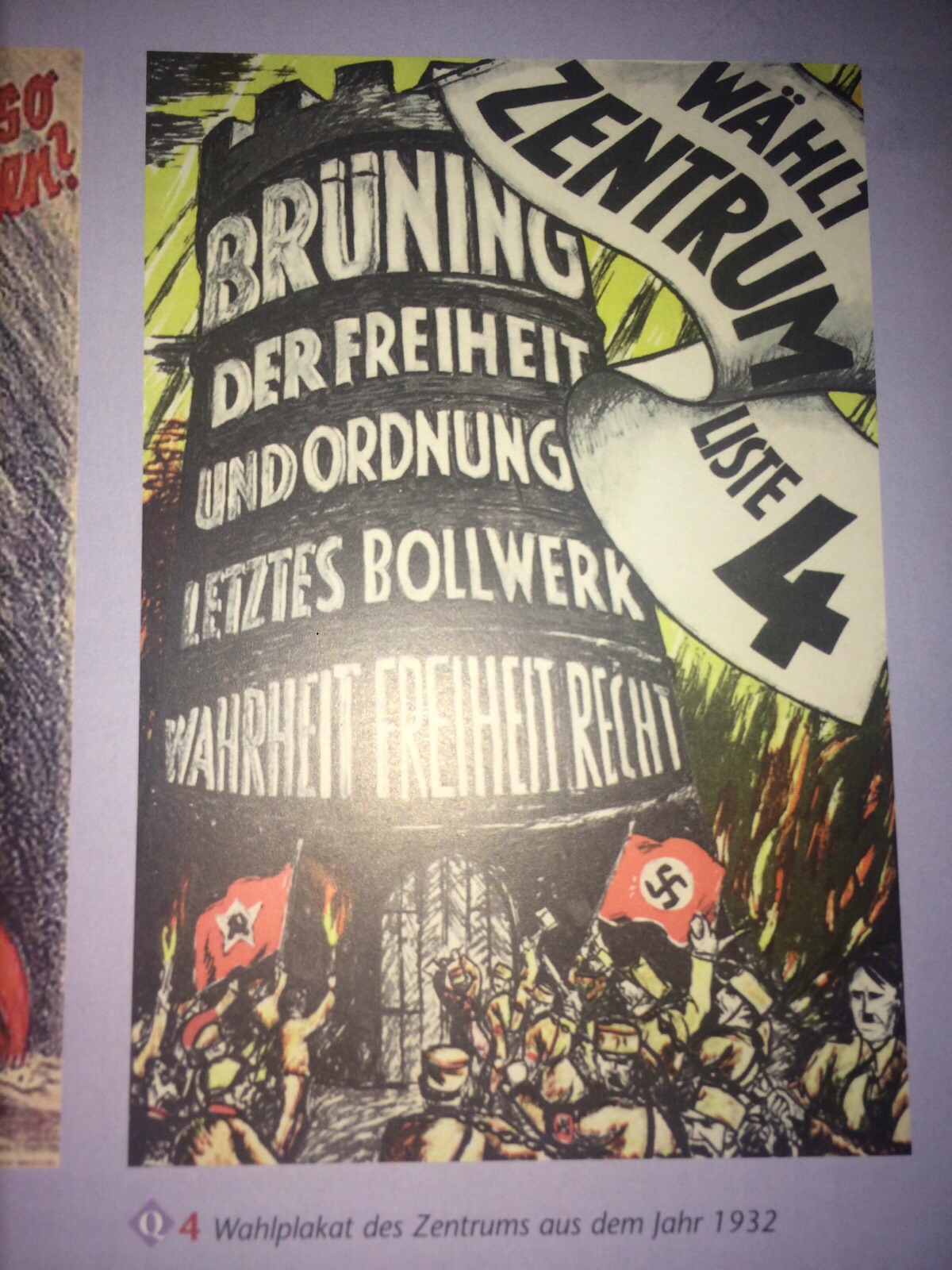 Was Kann Uber Dieses Wahlplakat Des Zentrums Im Jahre 1932 Gesagt Werden Geschichte