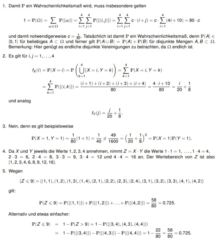 Wahrscheinlichkeitsmaß und Zähldichten? (Stochastik, lineare Algebra ...