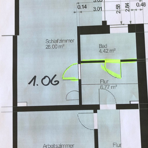 oben 1. OG danach nur kleiner Dachboden
  - (Handwerk, Architektur, Wand)