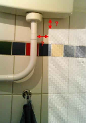 Wandspülkasten und Rohr - (Toilette, heimwerken, Montage)