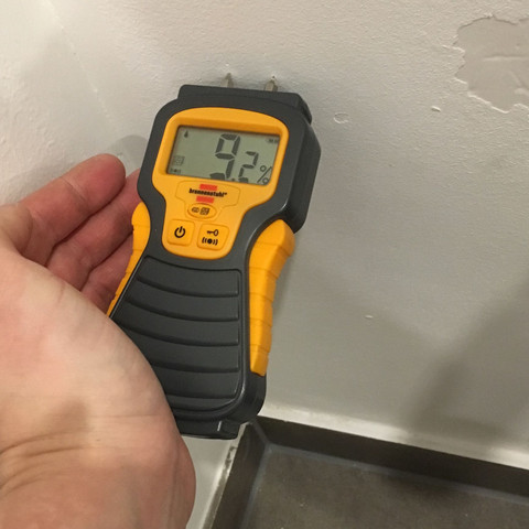 Messung 1 - (Haus, Baumängel, feuchte Wand)