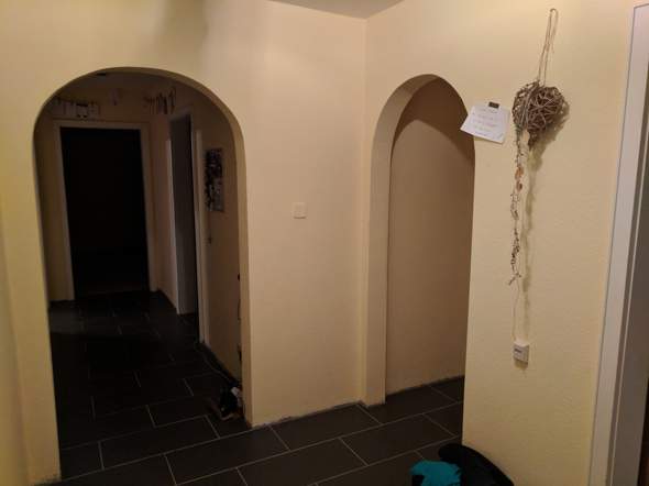 Wandfarbe Zu Fliesen In Anthrazit Im Flur Farbe Renovieren Inneneinrichtung