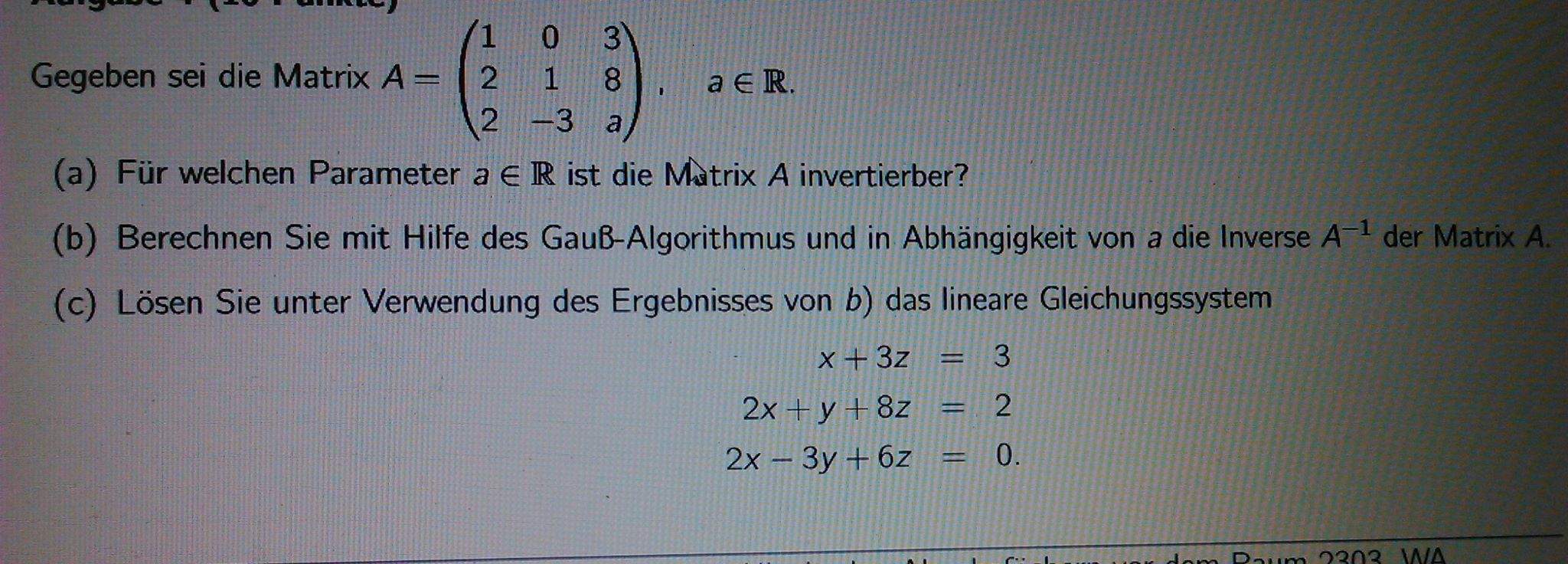 Wann Ist Eine Matrix Diagonalisierbar