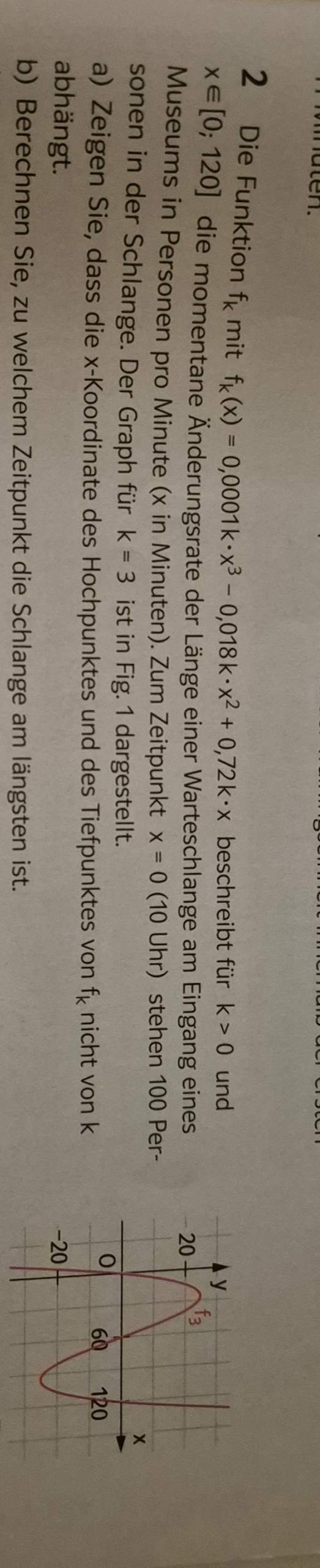 Wann ist die Staulänge am längsten? (rechnen, Funktion, Gleichungen)