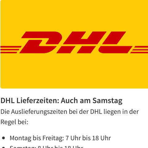 DHL LIEFERZEITEN - (DHL, Scooter, e-Scooter)