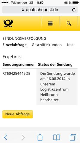 Sendungsverfolgung post Sendungsverfolgung post