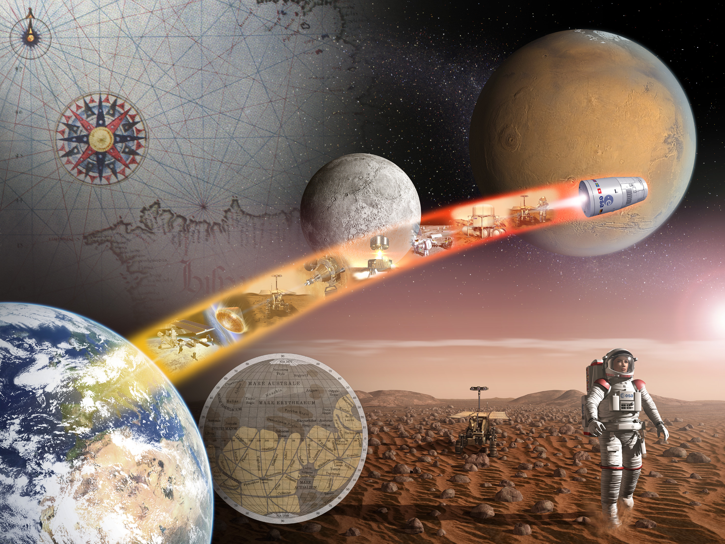 Flug Zum Mars Flug Zum Mars