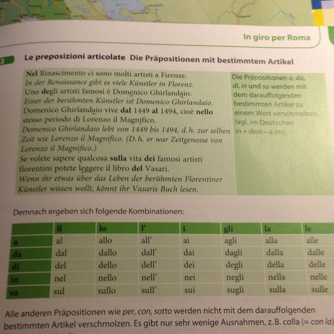 Die Präposition mit bestimmten Artikel - (Sprache, Grammatik, Fremdsprache)