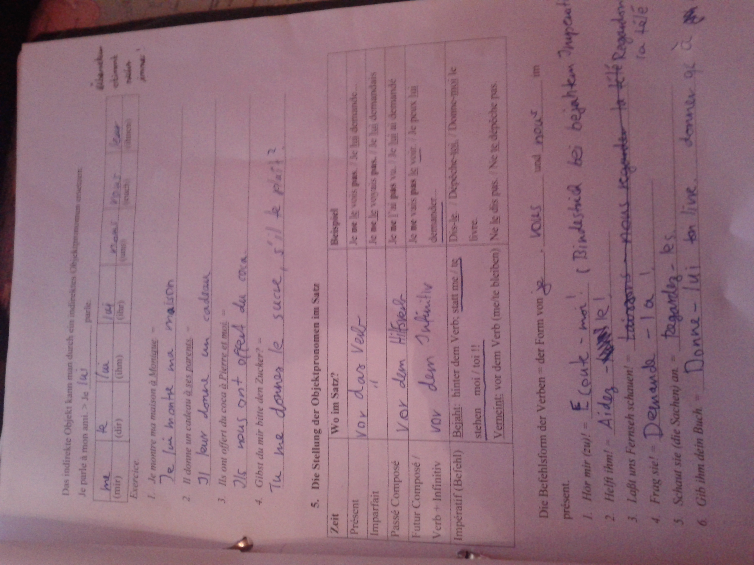 Wann Welches Objektpronomen Franzosisch Grammatik