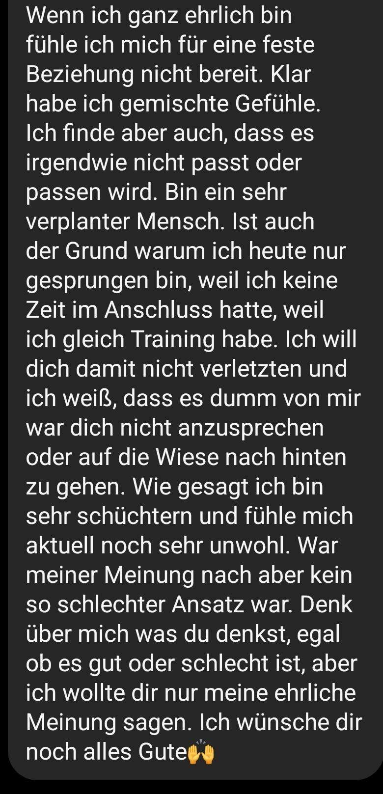 War das jetzt ein Korb? (Liebe, kennenlernen)