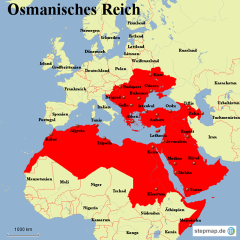 War das osmanische reich so groß? (Politik, Geschichte, Osmanisches Reich)