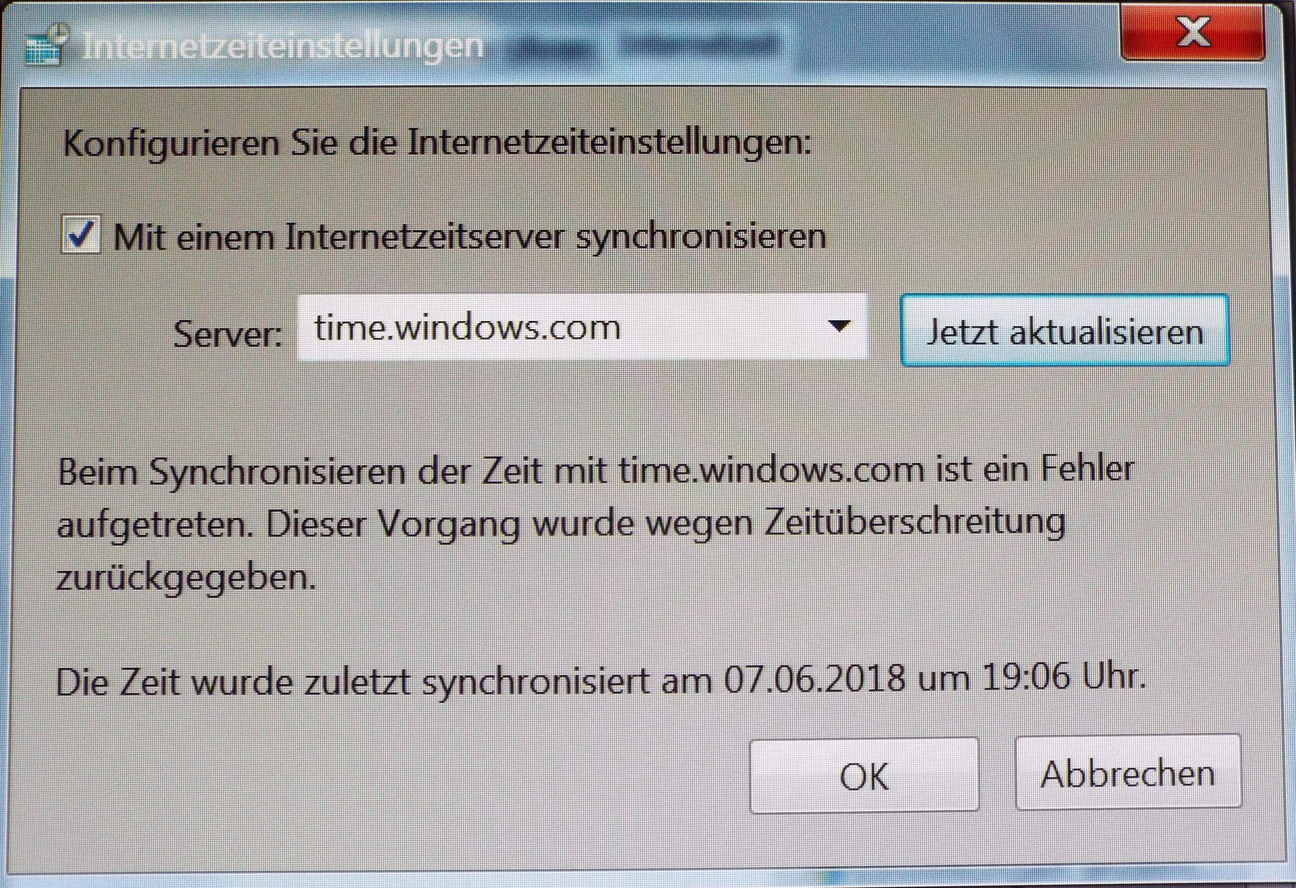 Warum aktualisiert sich bei Windows 7 Datum und Zeit nicht mehr? Daten, PCProblem)