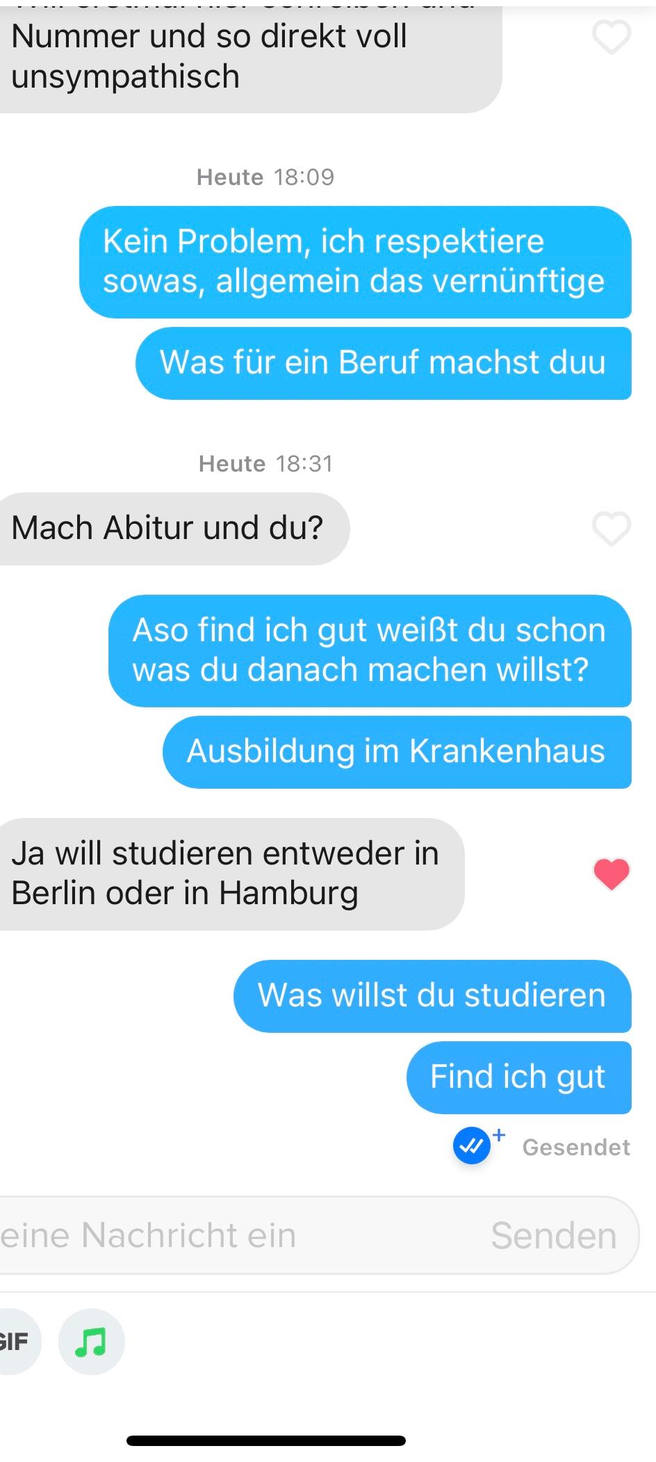 Du Hast Jemandem Gefallen Tinder