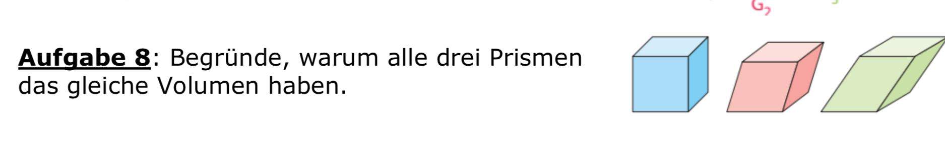 Warum bleibt das Volumen gleich? (rechnen, Formel, Geometrie)
