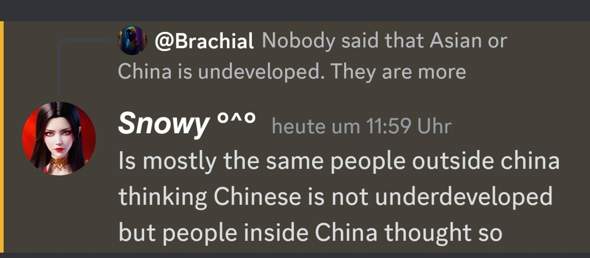 Warum denken Chinesen von uns dass wir denken sie sein unterentwickelt?