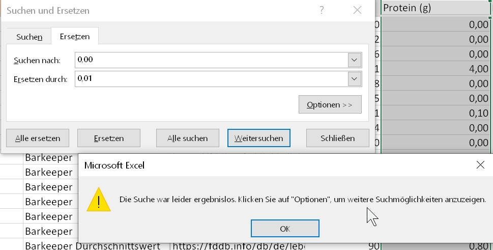 Warum Findet Excel Den Wert 0 00 Nicht Computer Office