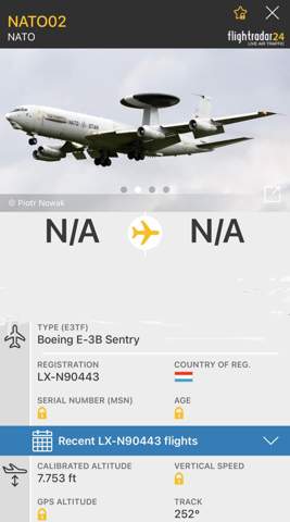 Warum fliegt ein NATO Flugzeug über mir?