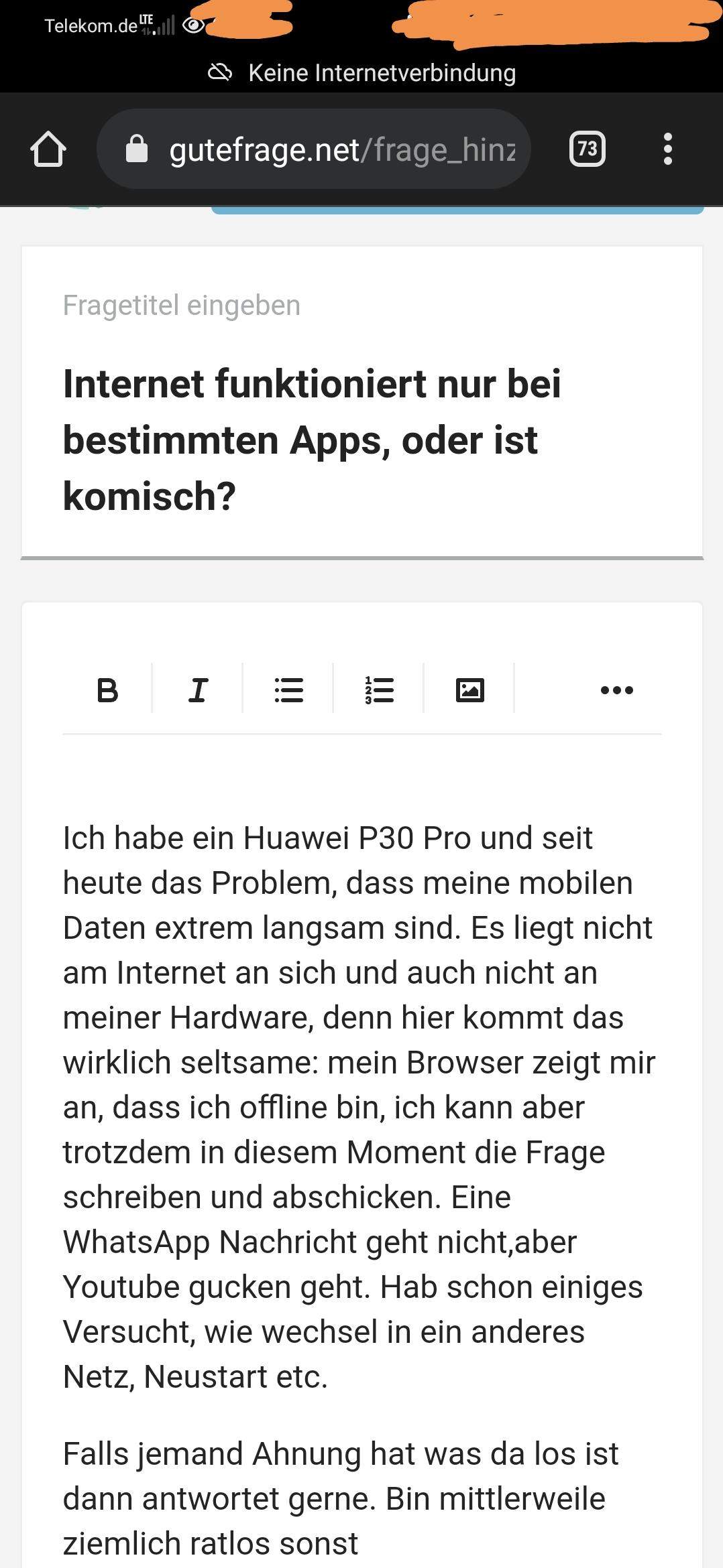Warum funktionieren meine mobilen Daten nur bei bestimmten Apps ...