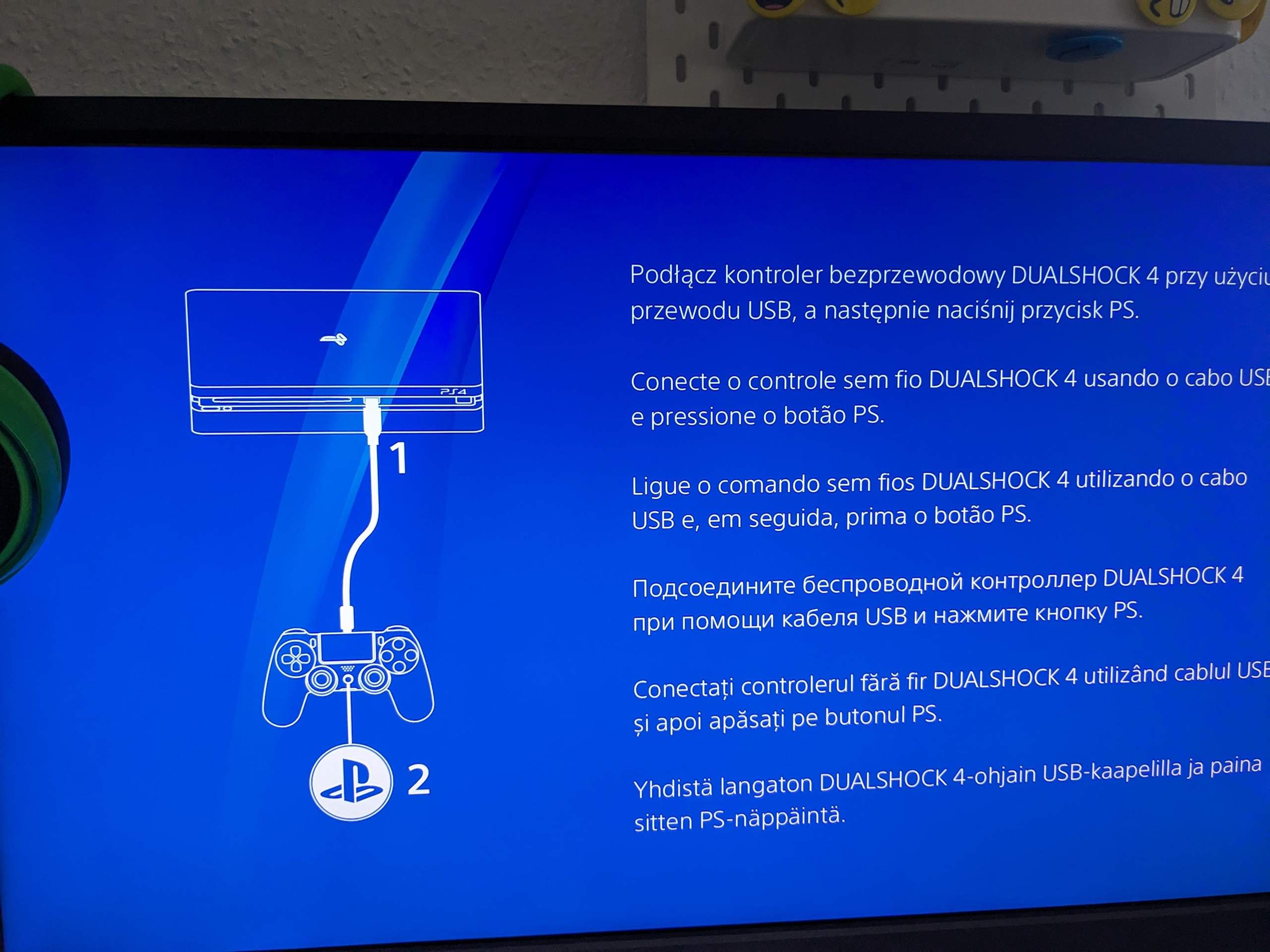 Warum geht der blaue Screen nach ps4 Reset nicht weg? (PlayStation 4