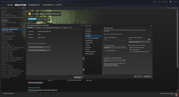 Steam Einstellungen - (PC, Steam, csgo)