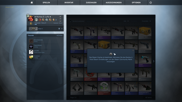 Ingame Meldung - (PC, Steam, csgo)