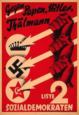 Warum gibt es keine Wahlplakate mehr wie in der Weimarer Republik?