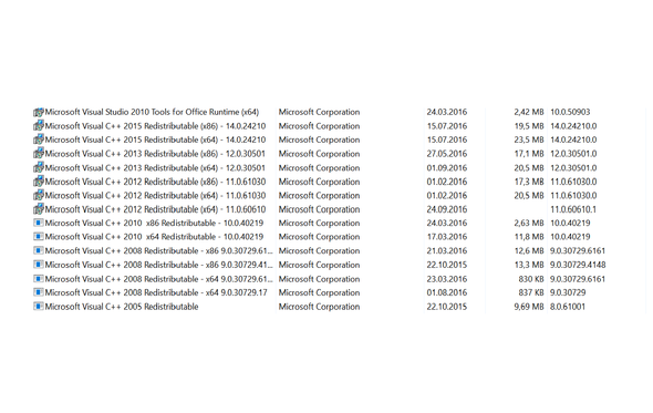 Warum Habe Ich Microsoft Visual C Mehrmals Auf Meinen Pc Installiert Kann Ich Es Bedenkenlos Deinstallieren