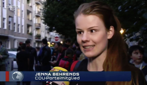 Jenna Behrends, RTL-Reportage v. 11. August "Pokémon-Go-Aktion" - (Menschen, Soziales, CDU)