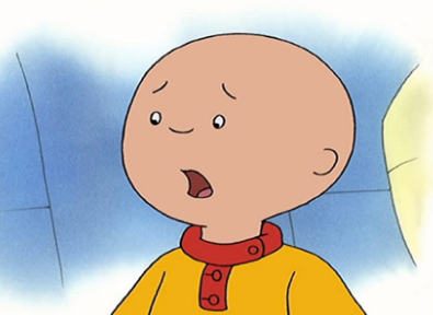 Warum hat der bekannte Kinderseriencharakter ,,Caillou'' aus der gleichnamigen Sendung einen Glatzkopf?