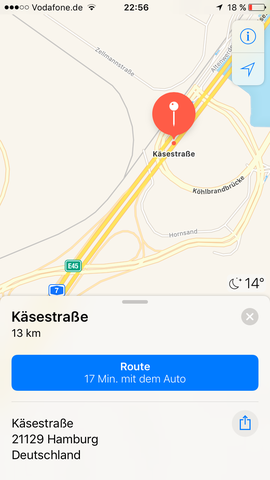 Warum heißen so viele Straßen rund um die Autobahn Käsestraße?