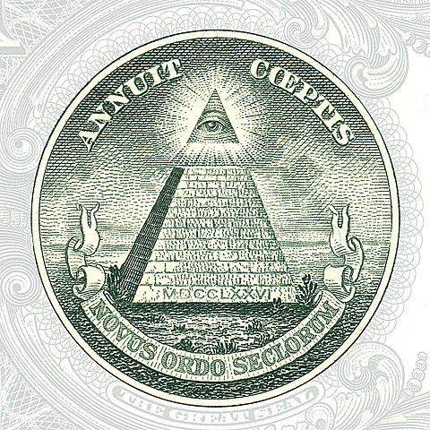 Warum ist auf der 1 Dollar Note ein Illuminati?