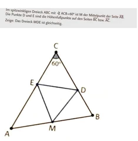 Warum ist das kleine Dreieck gleichseitig?